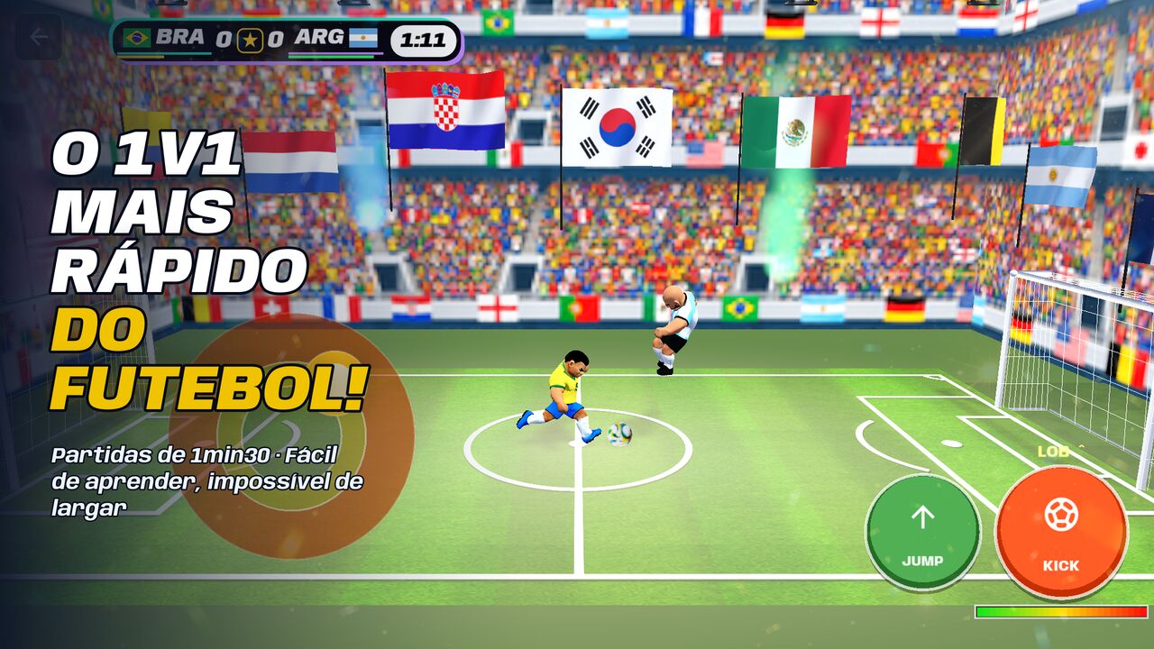 O 1v1 mais rápido do futebol — Soccer Battle
